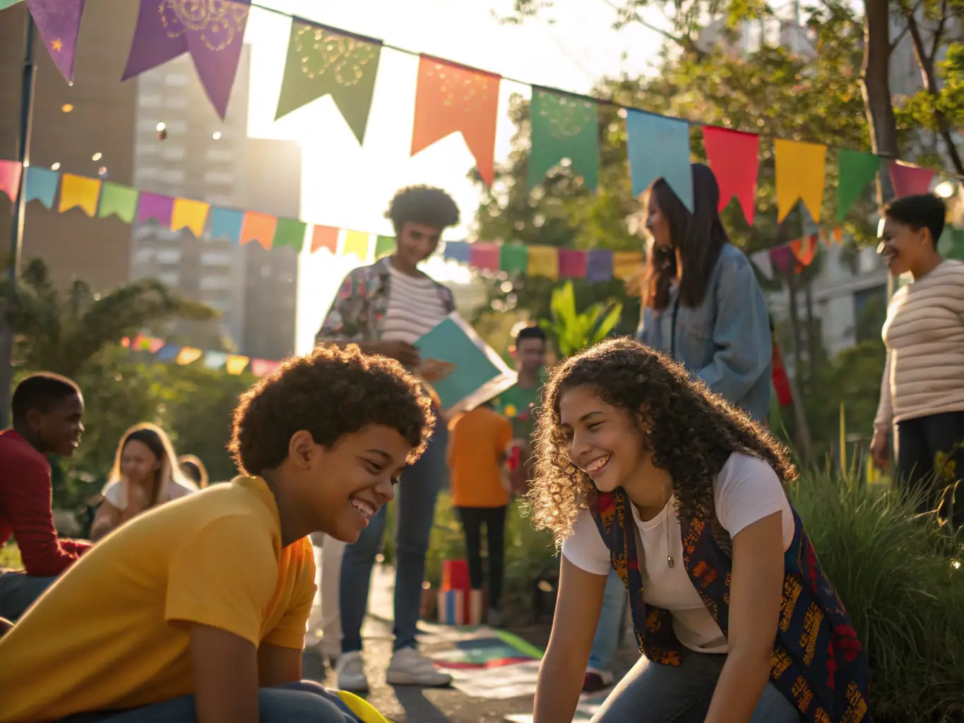 A photograph capturing a community event organized by ACCA DE LORP SENTARAILLE, such as a hunting education workshop or a local festival celebrating the region's natural heritage.
